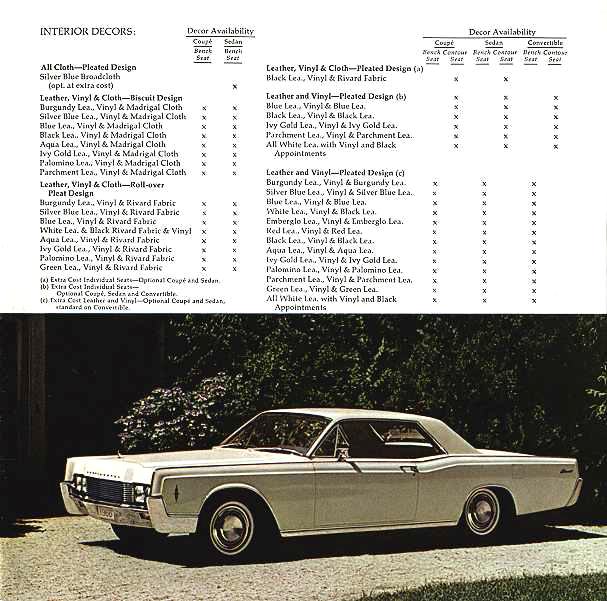 1966 Lincoln Continental Brochure Page 2